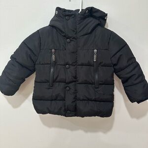 Black Toddler Winter Jacket Coat Size 1-2T